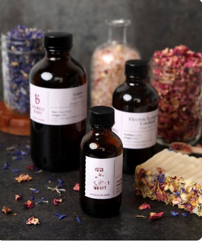 Natural oils and butters in bowls Yoshi & Co